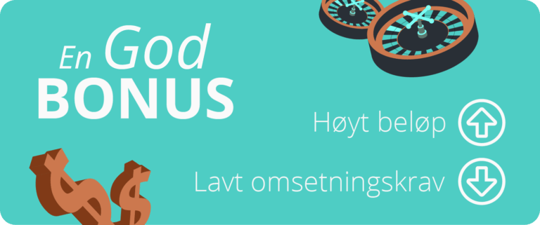 en god bonus har lave omsetningskrav