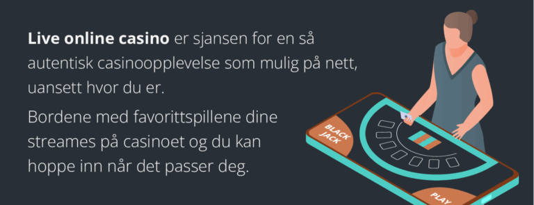 hva er live online casino