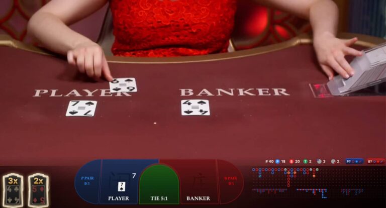 live baccarat bord