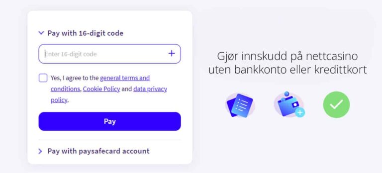 innskudd med paysafecard - En sikker og effektiv måte