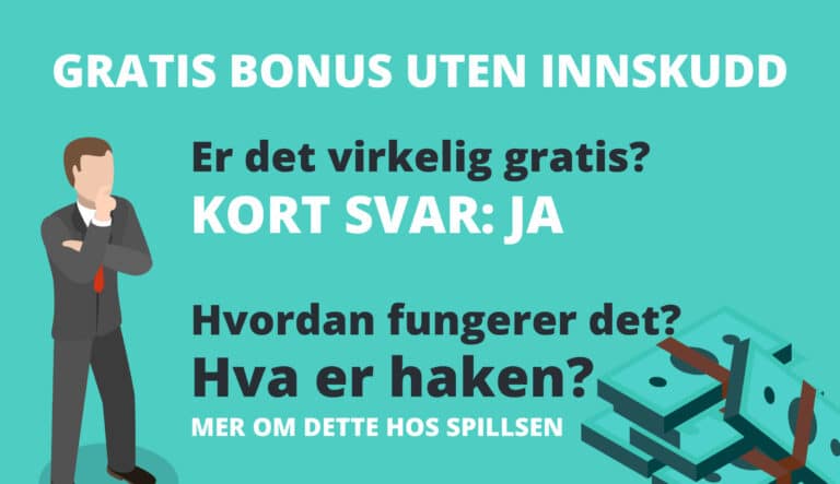 gratis bonus uten innskud sporsmal