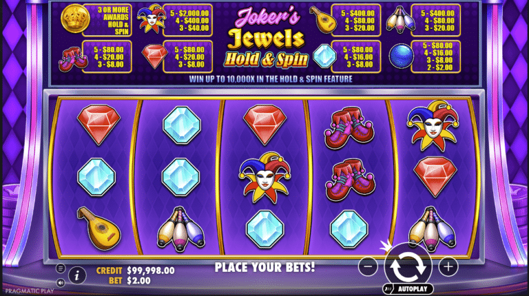 jokers jewels hold and win slot