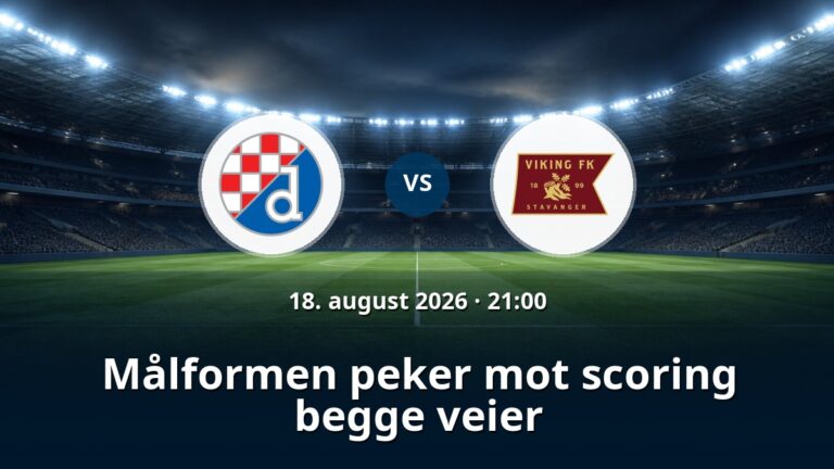 Dinamo Zagreb – Viking: Målformen peker mot scoring begge veier