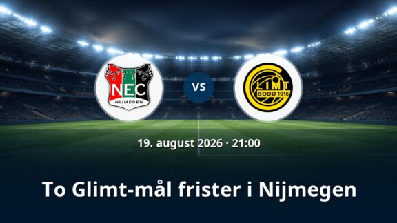 NEC Nijmegen – Bodo/Glimt: To Glimt-mål frister i Nijmegen
