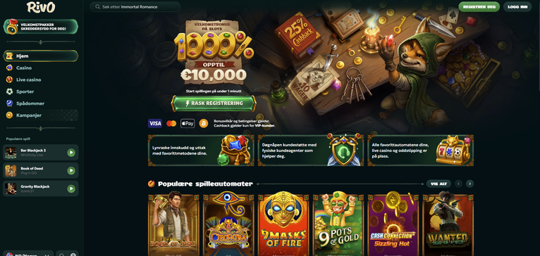 rivo casino forside