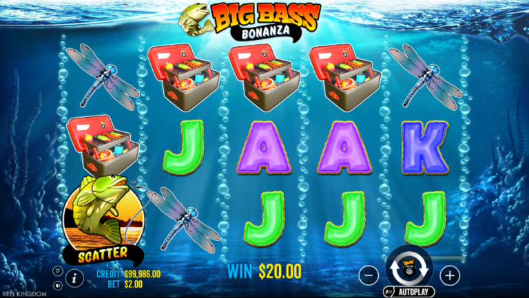 største gevinst i Big Bass Bonanza på 10x innsatsen