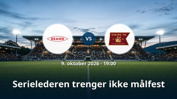 Brann – Viking: Serielederen trenger ikke målfest