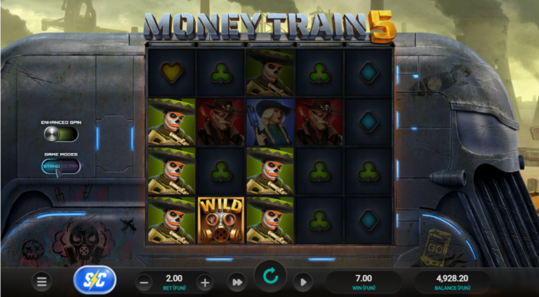 største gevinst i Money Train 5-testen på 3,5x innsatsen