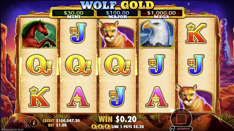 wolf gold spilleautomat grunnspill