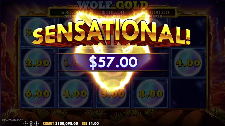 wolf gold slot money respin